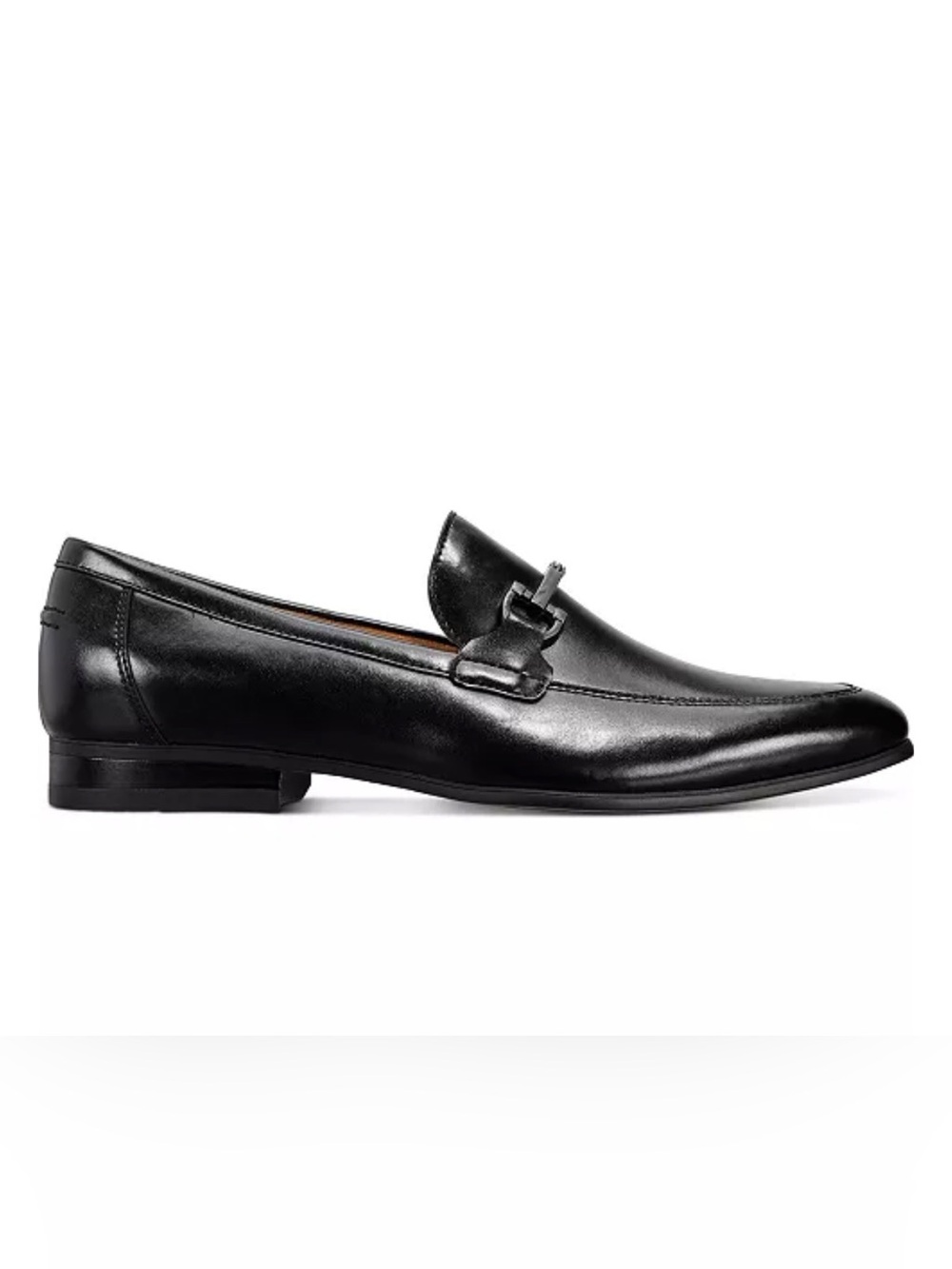 Alfani Men’s Otis Black Leather Slip-On Bit Loafers Size 9 New in Box